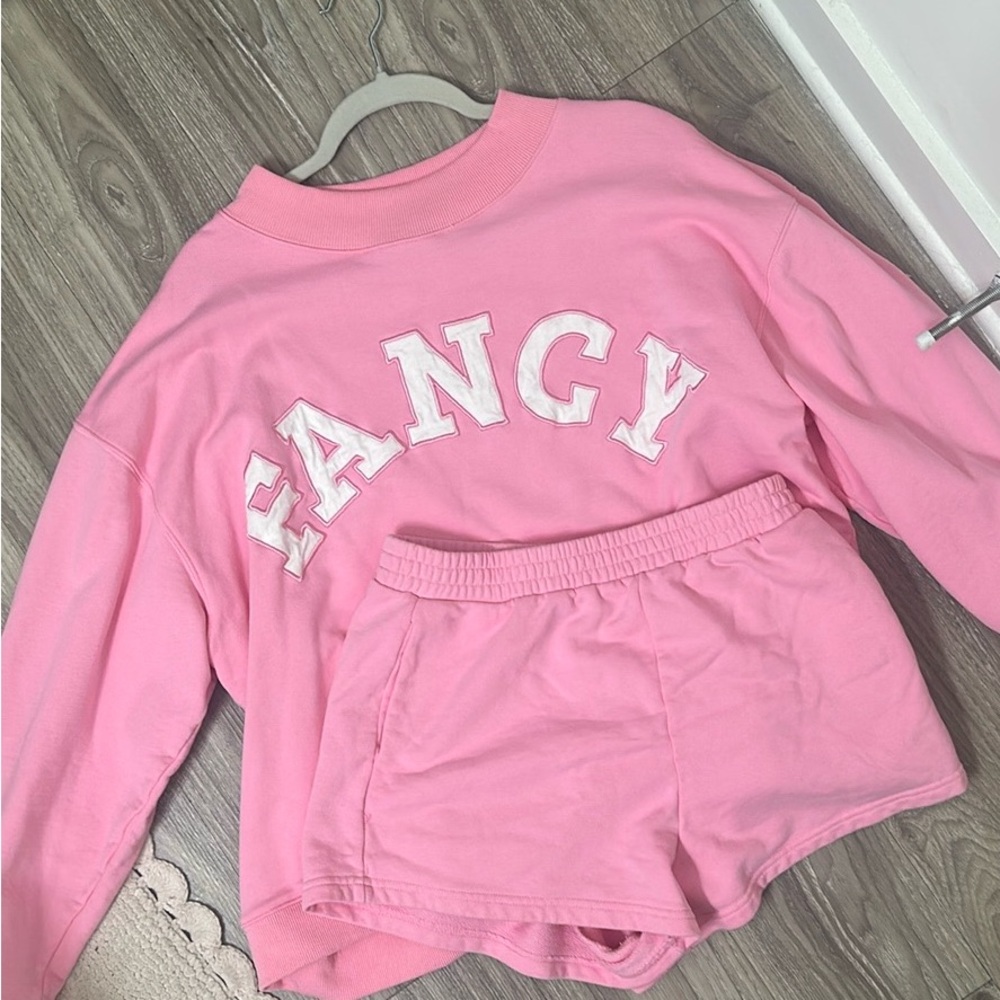 Pink FANCY D Mockneck Set